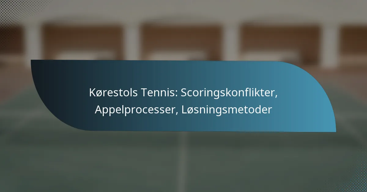 Kørestols Tennis: Scoringskonflikter, Appelprocesser, Løsningsmetoder